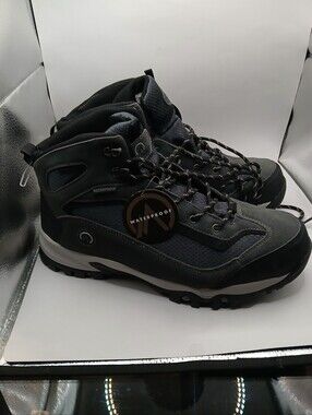 Men's Waterproof Gray Outdoor Boots with Rugged Traction
